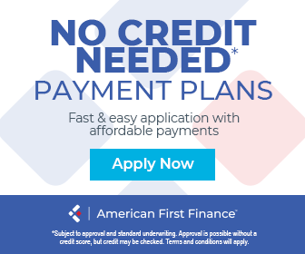 image of American First Finance Banner - No Credit Needed